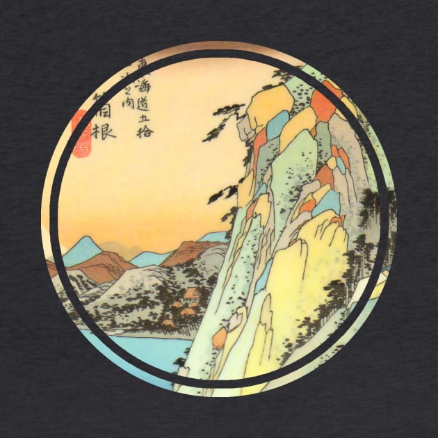 Japanese mountain painting by Bearpear